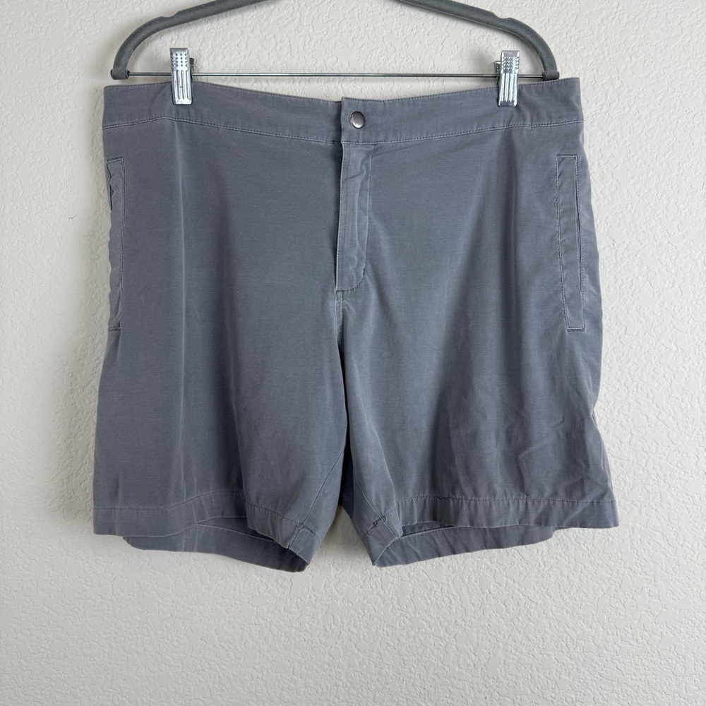 Marine Layer Men’s Polyester performance shorts | Large | Grey